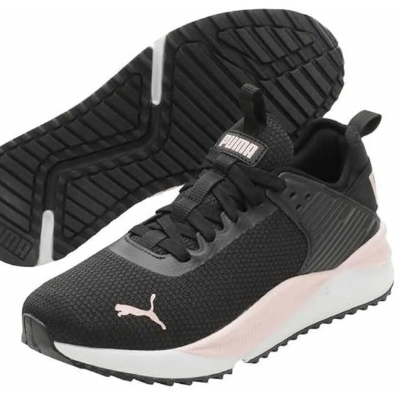 Puma Women's Black and Pink Athletic running g Shoes Size 7.0 m - Picture 1 of 12